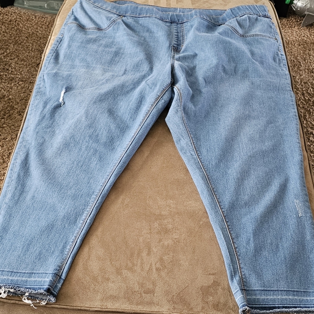 Terra & Sky womens Slim Capri Jeans 3xl
